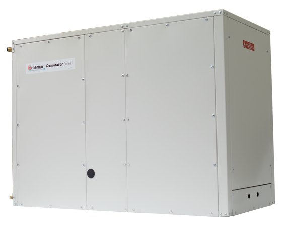Braemar Dominator Series indoor unit that replaces an external or underfloor gas ducted heater