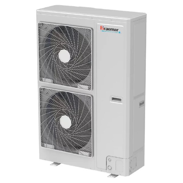 Braemar Dominator Series outdoor condenser unit with twin fans
