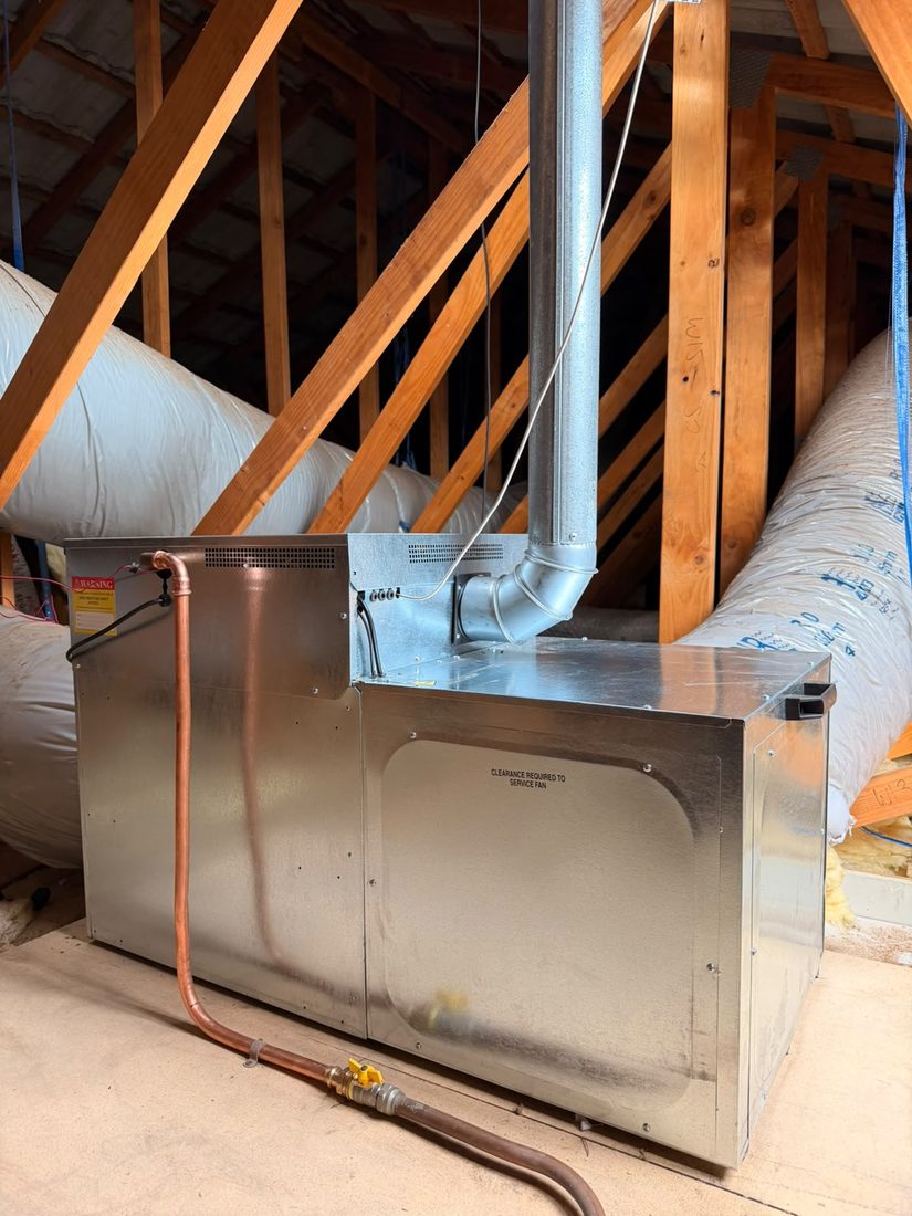braemar gas ducted heater roof install