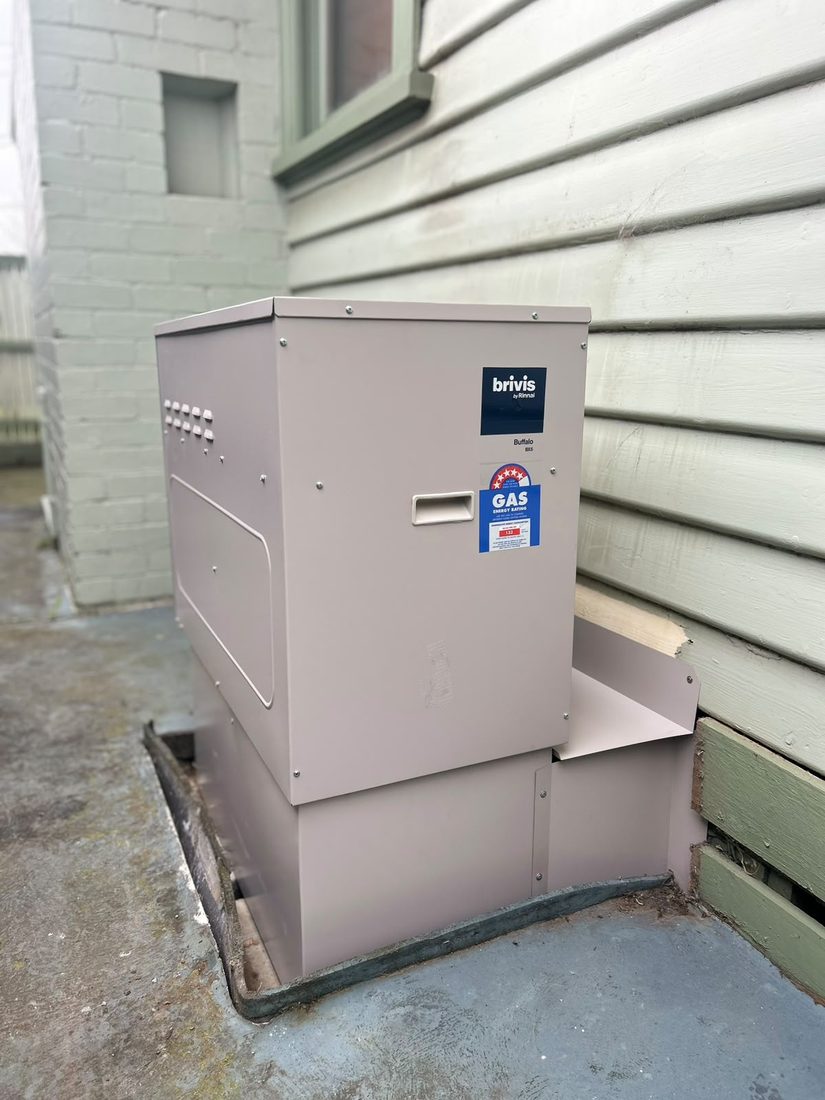 brivis external gas ducted heater