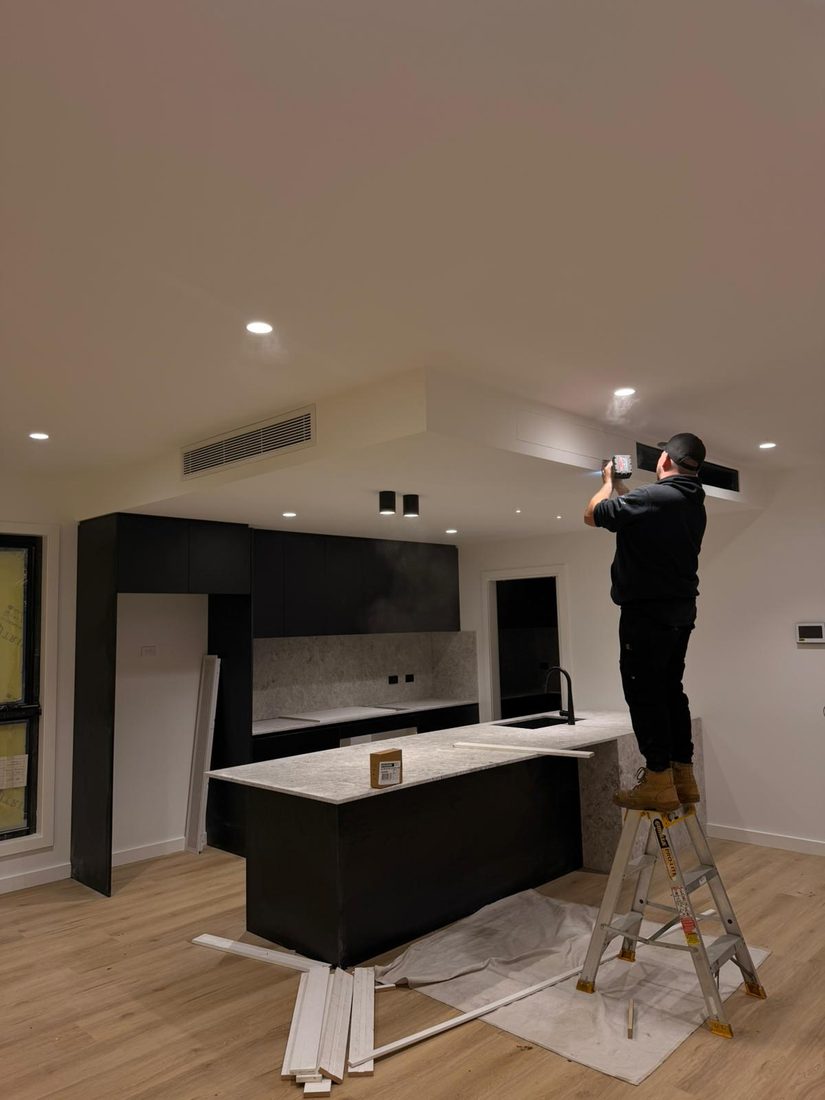 Ducted reverse cycle air conditioning installation in a Macedon Ranges home
