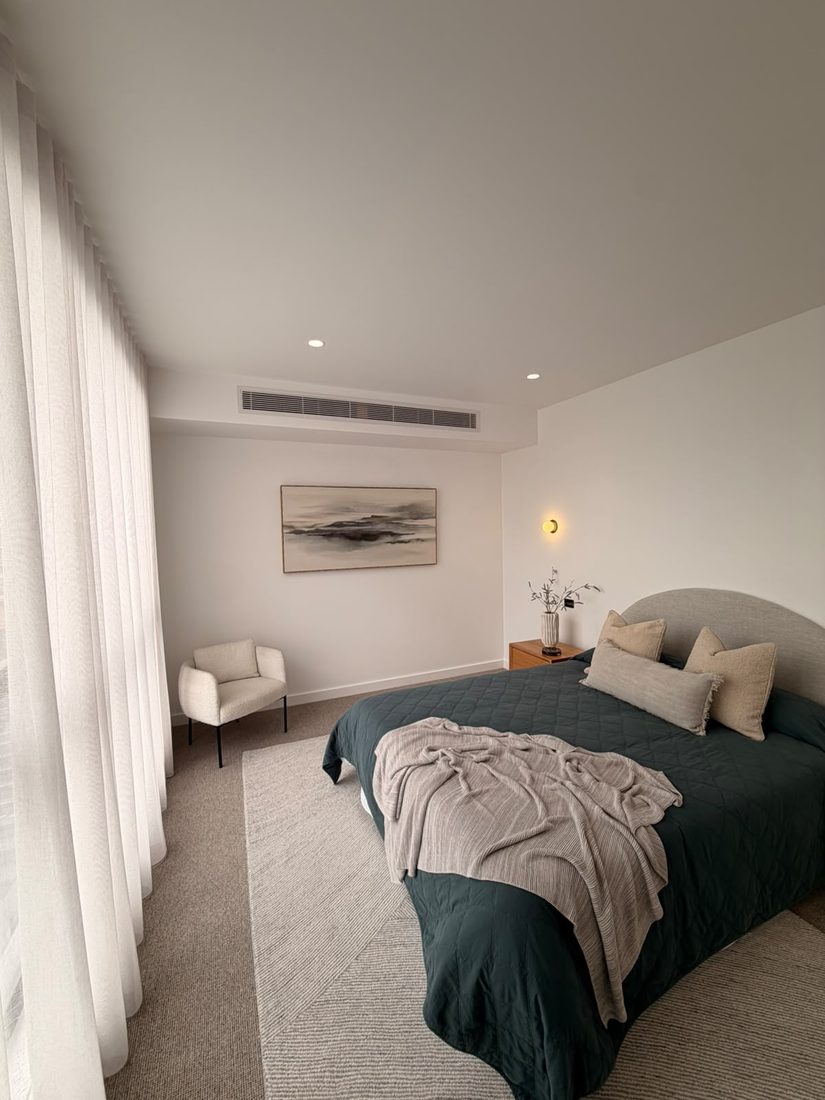 ducted reverse cycle system master bedroom