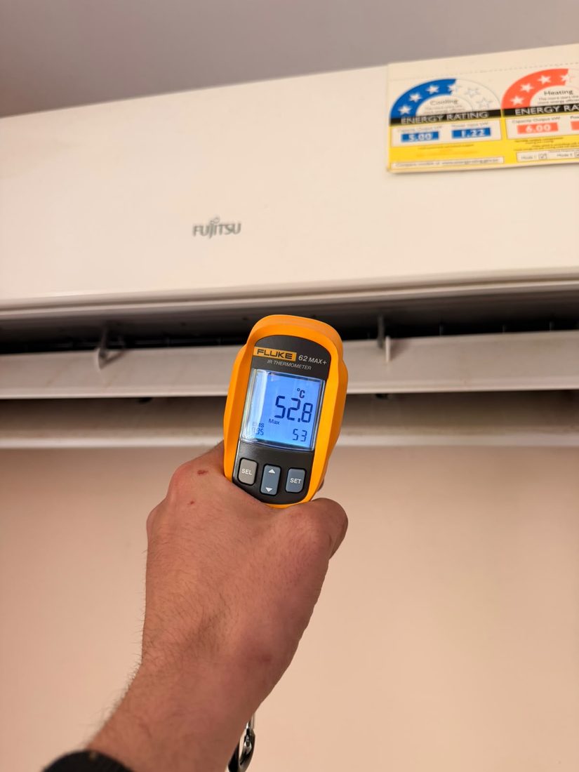 split system supply temperature test